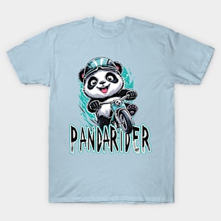 Meet PandaRider - The Smiling Panda on Wheels T-Shirt